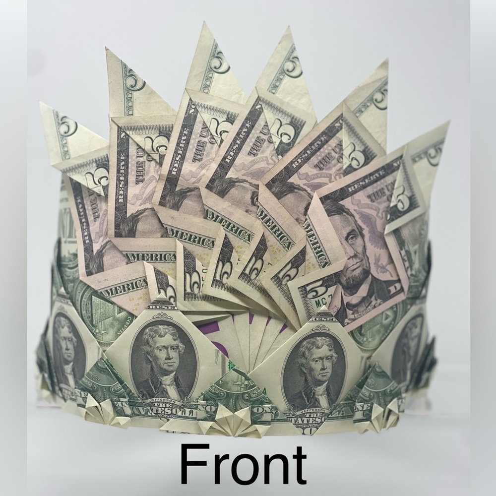 Celebration Money (Faux Bills) Crown - Customized